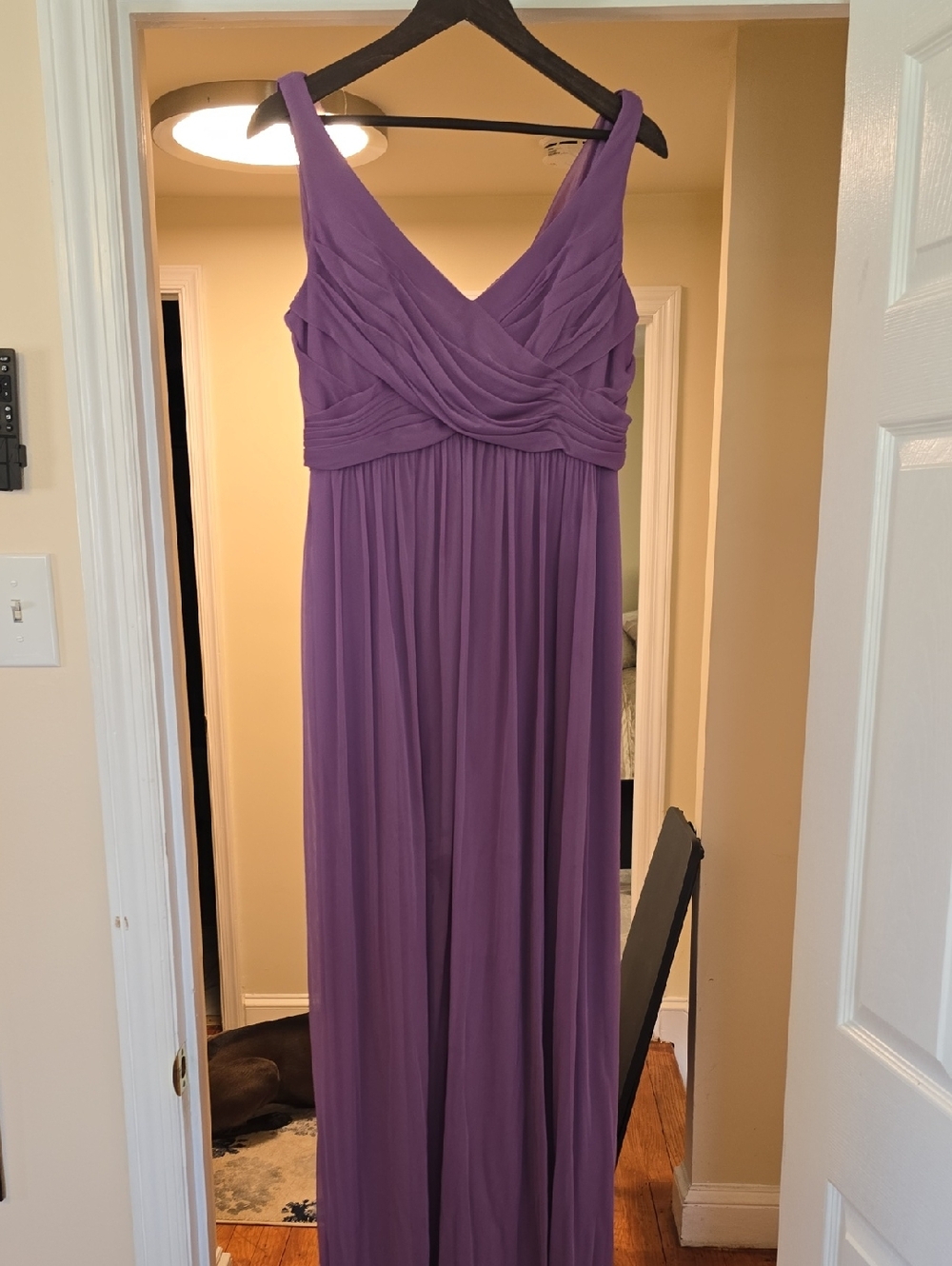 David's Bridal Cowl Back Bridesmaid Dress
